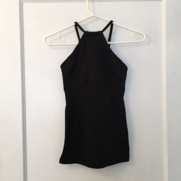 Black lululemon halter tank top - Picture 1 of 4